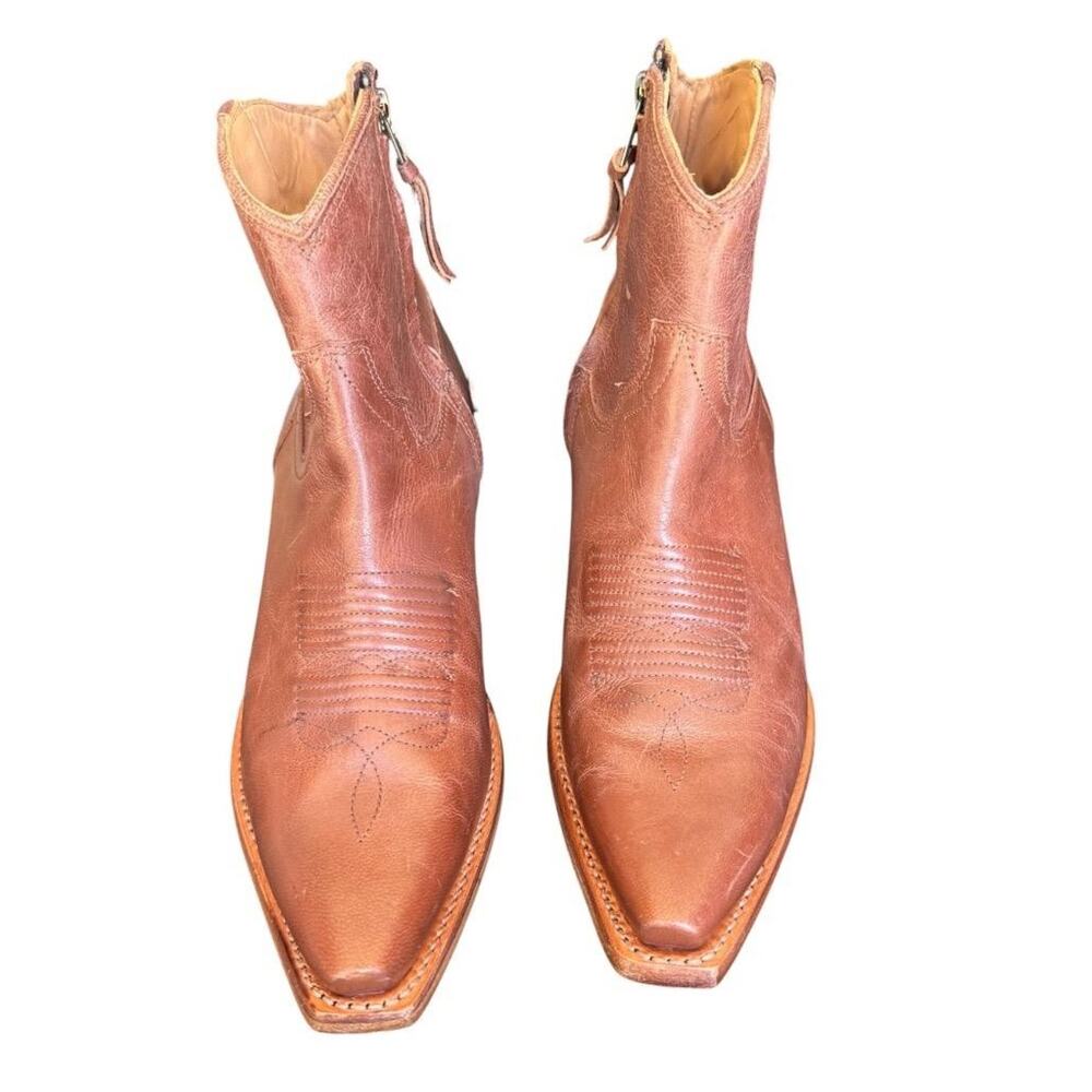 Tecovas The Daisy Scotch Goat Side Zip Western Bootie Cowboy Boot Women size 7 B - Picture 4 of 9